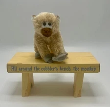 Madame Alexander 35670, Pop Goes the Weasel - accessories - plush monkey & bench