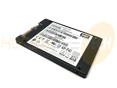 GENUINE WESTERN DIGITAL 250GB 2.5'' SATA 7MM SOLID STATE DRIVE WDS250G2B0A TESTED