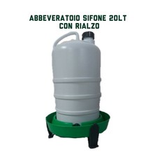ABBEVERATOIO A SIFONE 20 LT PER POLLI GALLINE SERBATOIO IN plastica ACQUA