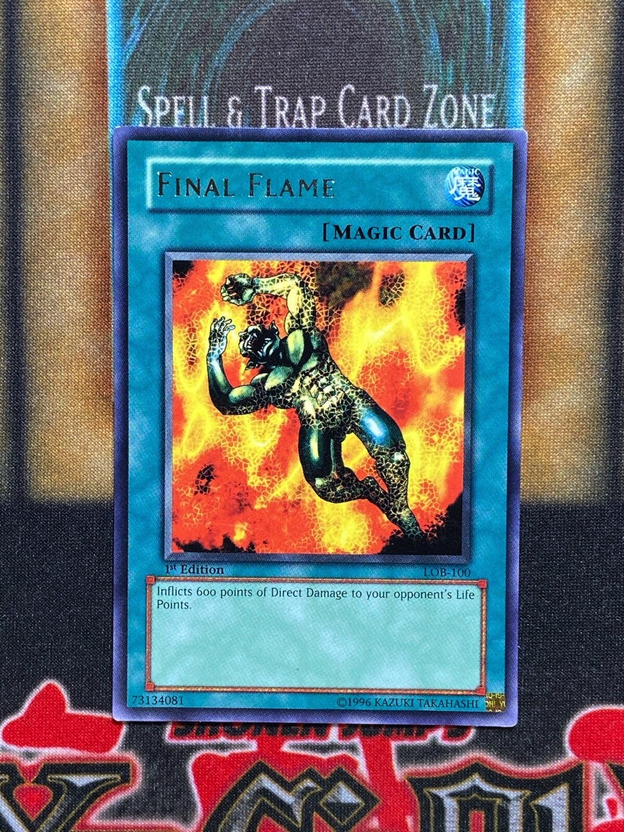 yugioh lob card prices Yugioh Final Flame LOB-100 1st Ed ASIAN ENGLISH LP
