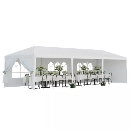 10'x30' Portable Canopy Party Tent Wedding Tent Outdoor Pavilion Cater BBQ Tent - Picture 7 of 11