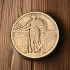 (1) Beautifully Toned Antique 1917-S Type 1 Standing Liberty Quarter F-FINE