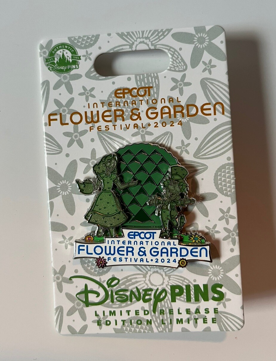 Alice in Wonderland 2024 Epcot International Flower and Garden Festival Pin