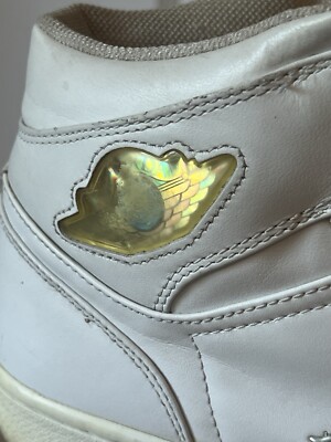 Air Jordan 1 Retro 'White Chrome' 306000 101 Vintage Sneakers 2002