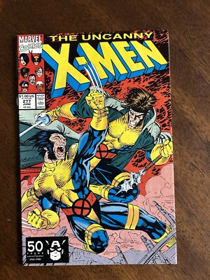 Uncanny X-Men #277 (1991 Marvel) Gambit Vs Wolverine, Jim Lee Art!!!