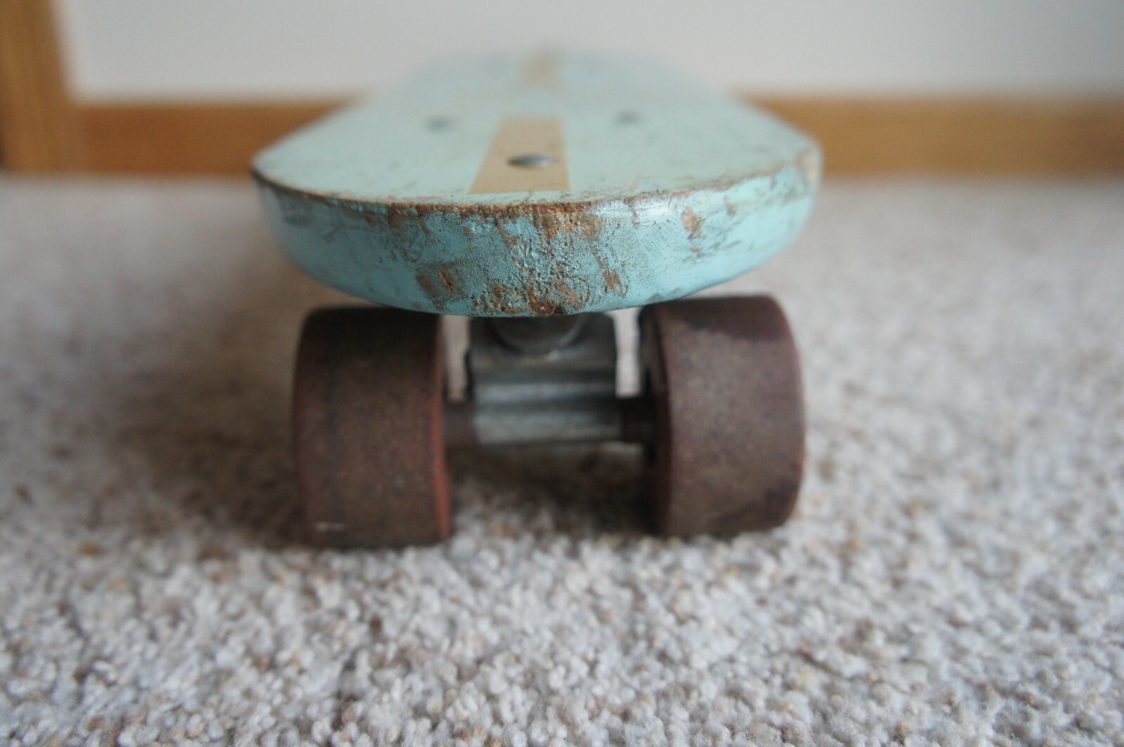VTG 60's Roller Derby Mustang 15 Wood Skateboard w/ Original Clay