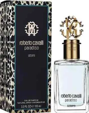 PARADISO AZZURRO ROBERTO CAVALLI-WOMEN-EDP-SPRAY-3.3 OZ-100 ML-AUTHENTIC-ITALY