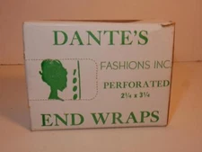 VINTAGE 1950s DANTE'S COLD WAVING HAIR SET PAPERS END WRAPS BARBER BEAUTY SHOP