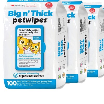 Extra-Large Pet Grooming Wipes - 400 Count for Quick Clean-Ups & Touch-Ups