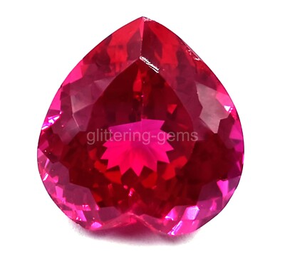 15.20 Ct Natural Pink Ruby Heart Cut Certified Loose Stunning Gemstone 5AIS