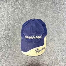 Bahamas Strap Back Hat Cap Navy Blue Embroidered Beach Travel Retro Kids Boys