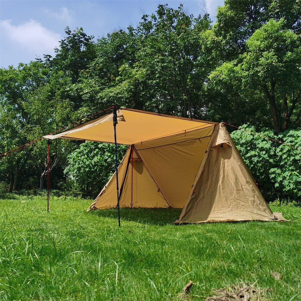 Tienda de campaña ultraligera para 2 personas refugio toldo exterior camping senderismo tiendas de campaña