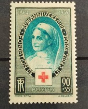TIMBRE N° 422 Anniversaire De La Croix Rouge 1939 NEUF* FRANCE