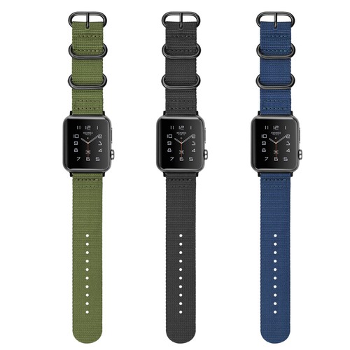 Nylon Sport Band Loop For Apple Watch iWatch Series SE/6/5/4/3/2/1 44mm/42mm - Picture 7 of 11