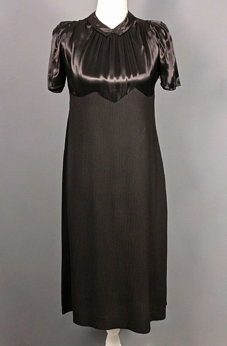 60s black dress fashion MARMALADE 60s Black/Light Cream Vintage Style Dress main image 1