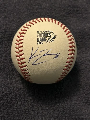 KONNOR GRIFFIN SIGNED AUTOGRAPHED OML 2025 FUTURES GAME BASEBALL MLB PIRATES