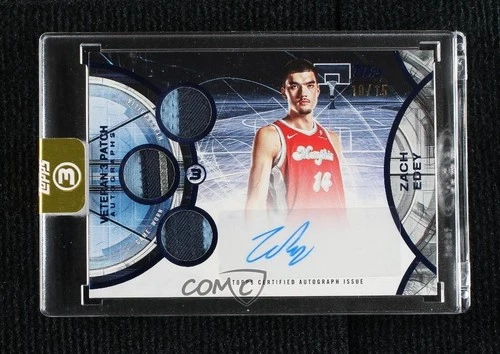 2025 Topps Three Basketball Blue Zach Edey #V3A-ZE