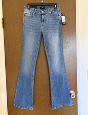 NWT 7 For All Mankind Tailorless Bootcut Jeans Vapor 29 x 31 No Hemming Needed 