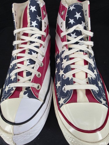 Converse Chuck Taylor 166426C Stars Stripes Stitched Sneaker Shoes Men's US 11 - Picture 4 of 9