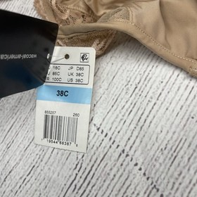 Wacoal 38C Beige Underwire Full Coverage Lace Impression Bra 855257