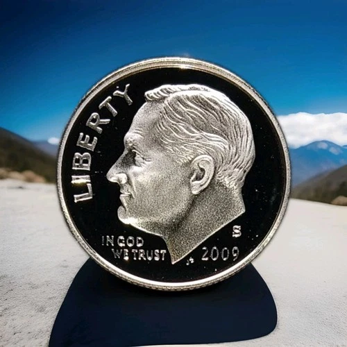 2009-S Roosevelt Dime 90% Silver Deep Cameo Proof - you will receive coin shown