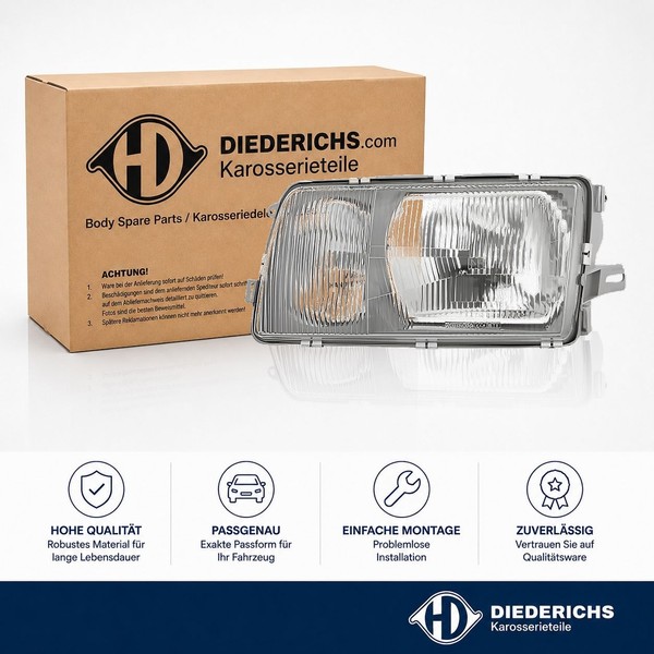 Hauptscheinwerfer Links Diederichs 1640081 FÜR Mercedes Frontscheinwerfer-image
