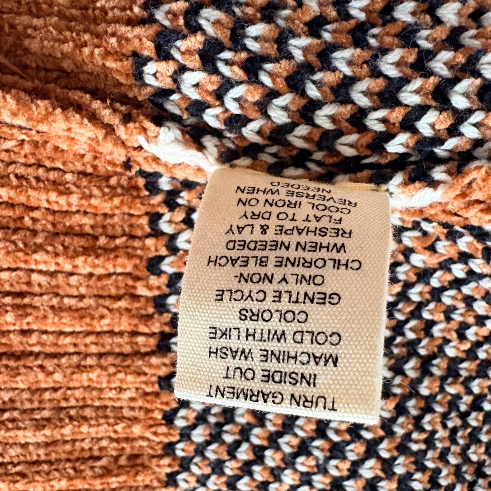 Marled Geometric Pattern Open Front Knit Cardigan… - image 6