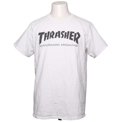 Thrasher, T-shirt, Größe: L, Weiß, Baumwolle, Print, Unisex (Erwachsene) #RiQ