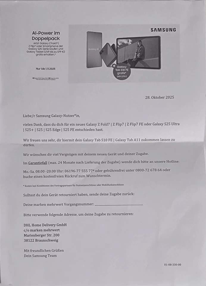 SAMSUNG GALAXY TAB S10 FE 128GB TABLET GRAU SM-X520 NEU & OVP (versiegelt) - Bild 2 von 4