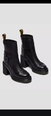 Dr Martens size 6, leather, Chelsea style ankle boot, harness design, never worn