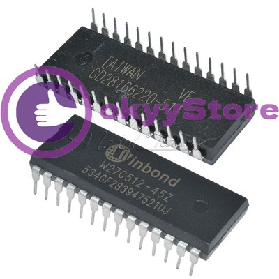 10pcs W27C512-45Z W27C512 IC DIP EEPROM 512KBIT 45NS Winbond EEPROMs