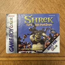 Shrek Fairy Tale Freakdown Instruction Booklet ONLY! (Game Boy Color GBC)
