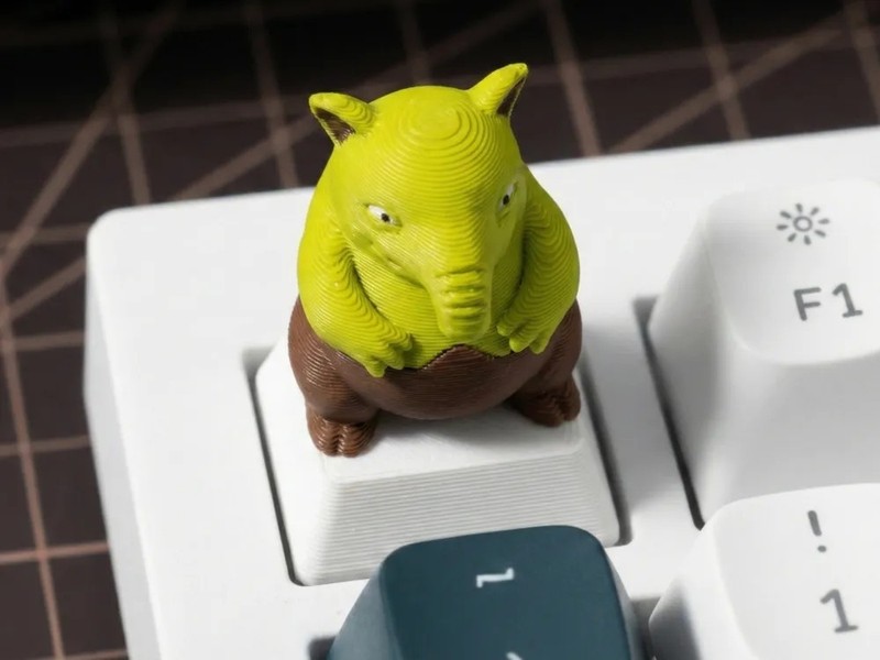 Custom Drowzee Pokémon Artisan Keycap 3D Printed Mechanical Keyboard Key