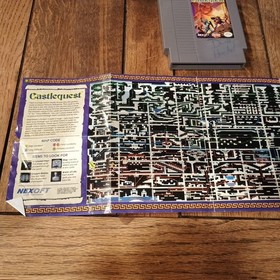 Castlequest (NES) Cartridge, Manual And Map