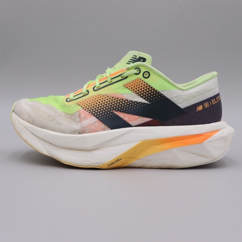 New Balance FuelCell Rebel v4 Womens Size 8 White Neon Running Lightweight Shoes - Picture 3 of 9