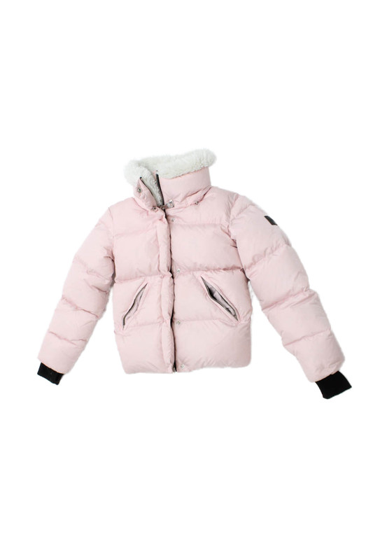 SAM New York Girls Full Zip Long Sleeve Puffer Jacket Pink Size 14
