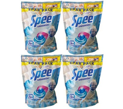 Spee Power Caps Frische Kick 4 x 60 Stück mit 24H Deo Frische 20-95° Waschmittel