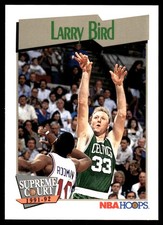 Larry Bird 1991-92 Hoops #451 Boston Celtics NBA READ FREE SHIPPING AutographDen