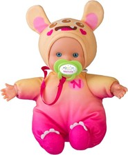 Bambola Nenuco Soft Monster Friends 15 cm Gialla Morbida 10 Mesi+ con Ciuccio Fa