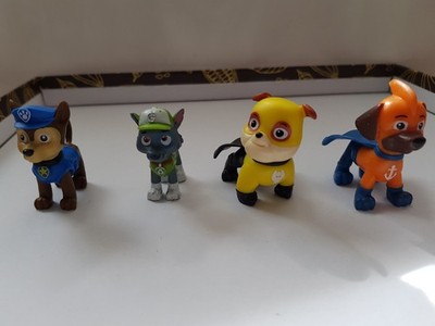 Paw Patrol  Set von 4 Figuren,Chase+Rubble+Zuma+Rocky