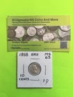 1958 Canadian 10c Dime .8 Silver Elizabeth II AG TRENDING AT $8