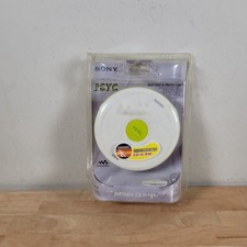 New Sony CD Walkman Portable Compact Disc Player White D-EJ010 Sealed Plactic