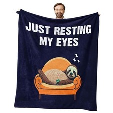 Christmas Dad Birthday Gift, Xmas Funny Retirement Gifts 60"X50" Navy Blue-dad