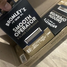 4x BROMLEY'S For Men Smooth Operator 7-Blade Razor Cartridges, 8 Pack Bulk Deal