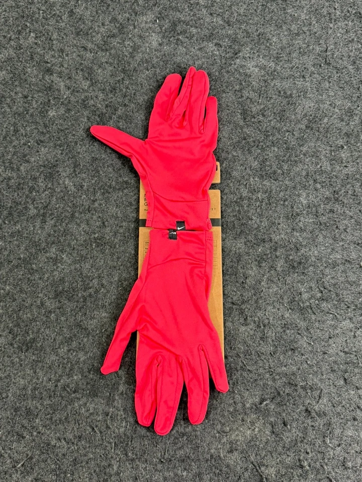 Nike Pacer Liner Lightweight Gloves Dri-Fit Women's M / L Running Pink/Silver - Image 2 of 2