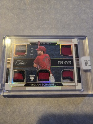 2024 Panini Three and Two Full Count Swatches Nolan Schanuel Angels RC /10
