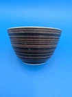 Pyrex TERRA Matte Black Brown Round Mixing Bowl 401 small discontinued