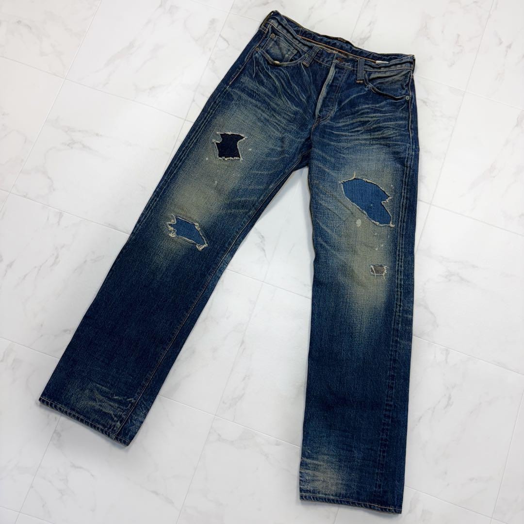 Sugar Cane Lot.901 Lone Star 10 Year Worn Model 30 Denim