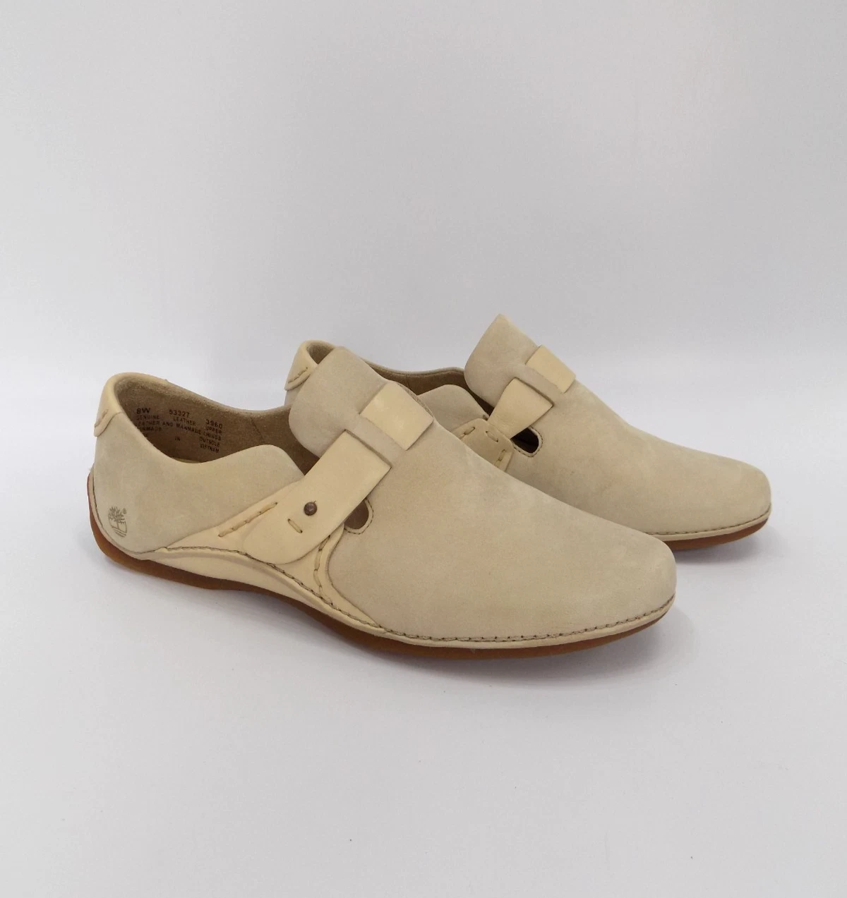 Scarpe Timberland Flat Comfort taglia 6 US 8 donna pelle nabuk tacco basso slip on