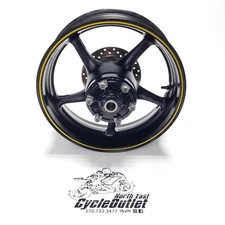 2008 08-16 YAMAHA YZF R6 OEM REAR WHEEL BACK RIM ROTOR HUB  * STRIGHT